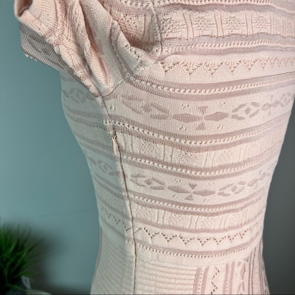 Ronny Kobo womens pink stretch Christina Pointelle dress size XS - Picture 10 of 16